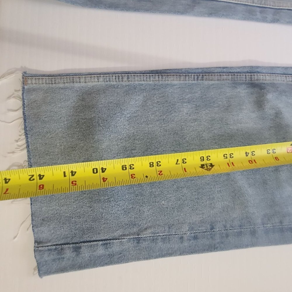ZARA ZW HIGH-WAISTED WIDE LEG JEANS LIGHT BLUE SIZE 36 | 7223/040 - Picture 10 of 11